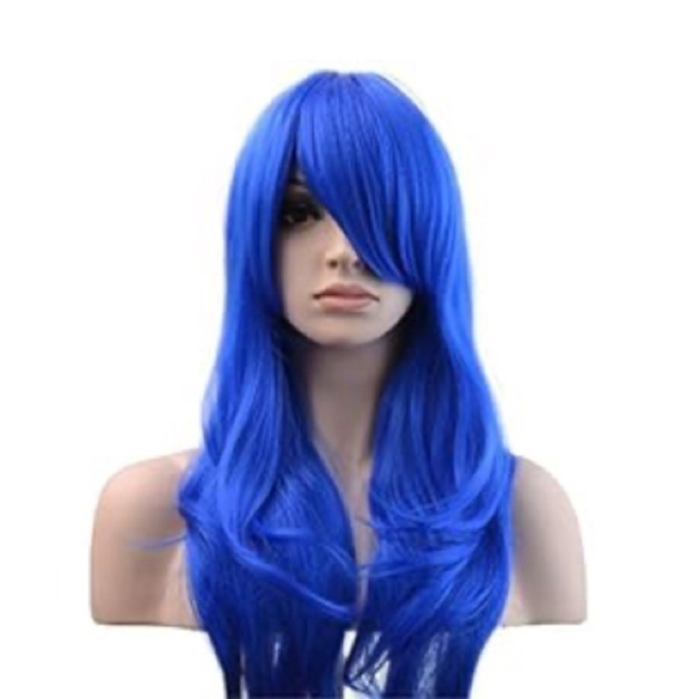 Yopo 28” Blue Synthetic Wig Long